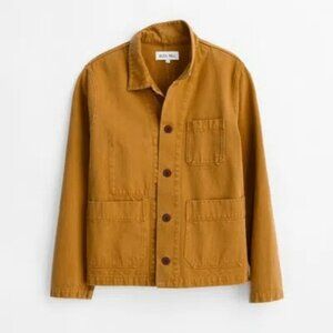 Alex Mill Britt Work Jacket in Recycled Denim size Small New MWT in Golden Khaki